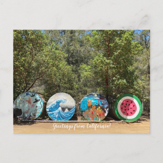 Groeten uit Californië! Briefkaart (Voorkant)