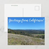 Groeten uit Californië! Briefkaart (Voorkant / Achterkant)