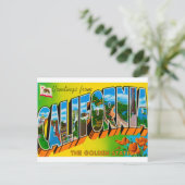 Groeten uit Californië Briefkaart (Staand voorkant)