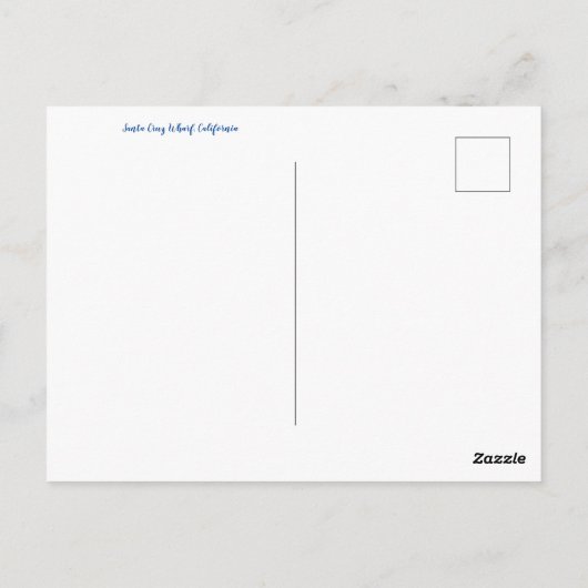 Groeten uit Californië! Briefkaart (Achterkant)