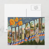 Groeten uit Californië Briefkaart (Voorkant / Achterkant)