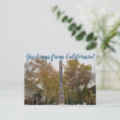 Groeten uit Californië: De Davis Needle Briefkaart (Staand voorkant)