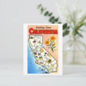  Groeten uit Californië Kaart (Staand voorkant)