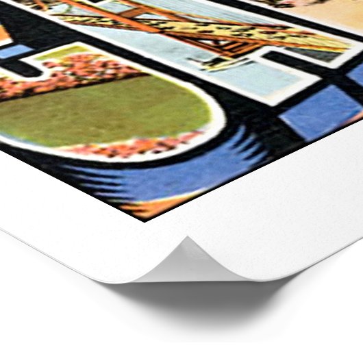 Groeten uit Californië Poster (Hoek)