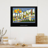 Groeten uit Californië-Poster Poster (Keuken)