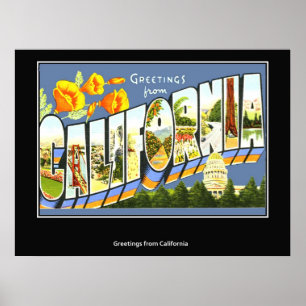 Groeten uit Californië-Poster Poster