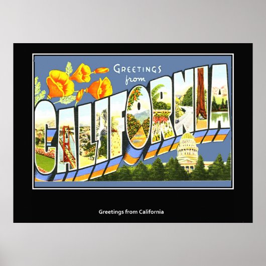 Groeten uit Californië-Poster Poster (Voorkant)