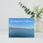 Groeten uit Californië: Santa Barbara Briefkaart (Staand voorkant)