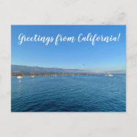 Groeten uit Californië: Santa Barbara Briefkaart