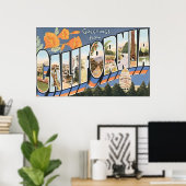 Groeten uit Californië, Vintage Poster (Thuiskantoor)