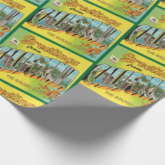 Groeten uit Californië vintage reizen Cadeaupapier