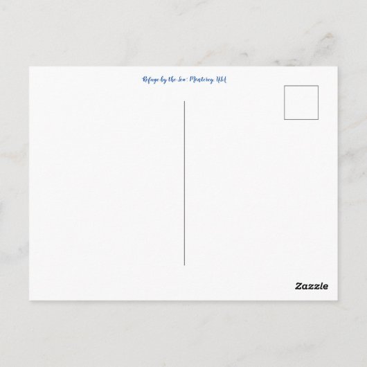 Groeten uit Californië: "Vluchtel door het Zee" Briefkaart (Achterkant)