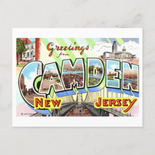  groeten uit Camden, New Jersey, Briefkaart