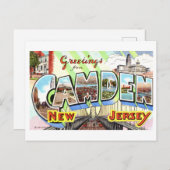  groeten uit Camden, New Jersey, Briefkaart (Voorkant / Achterkant)