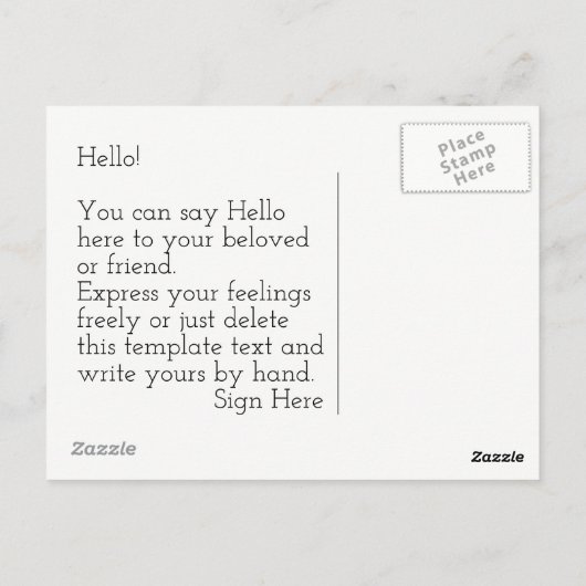 Groeten uit Canada  Briefkaart (Achterkant)