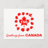 Groeten uit Canada  Briefkaart (Voorkant)