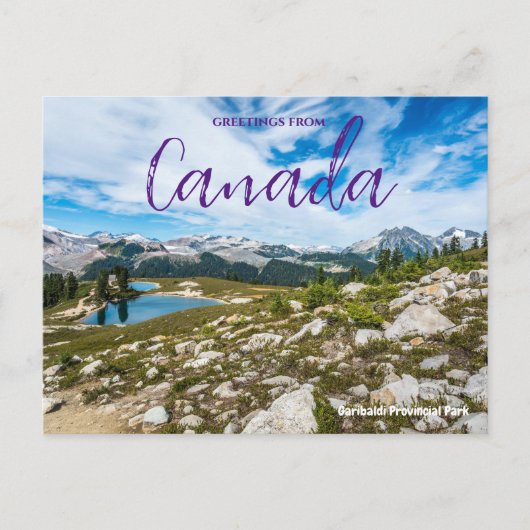 Groeten uit Canada Giribaldi Park Ansichtkaart Briefkaart (Voorkant)