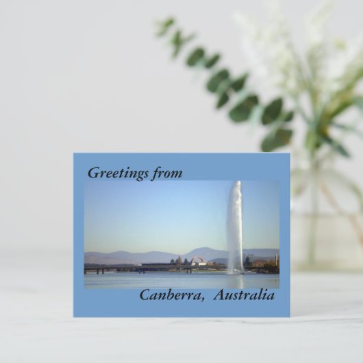 Groeten uit Canberra, Australië Briefkaart (Staand voorkant)