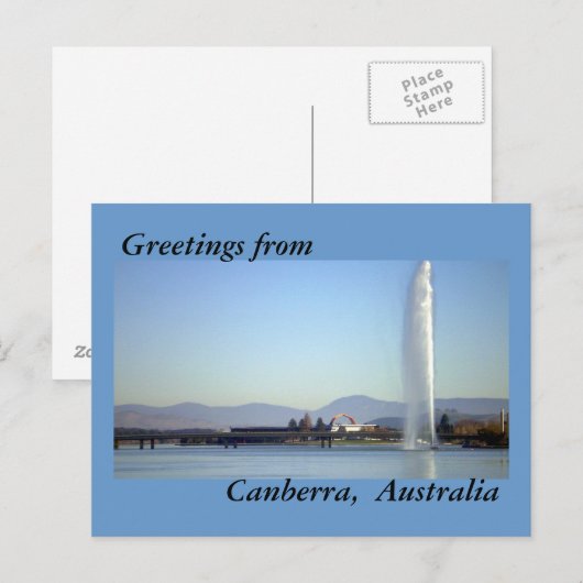 Groeten uit Canberra, Australië Briefkaart (Voorkant / Achterkant)