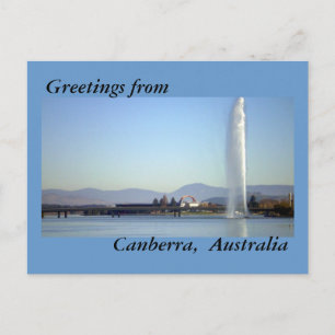 Groeten uit Canberra, Australië Briefkaart