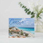 Groeten uit Cancun Mexico Schilderachtig Briefkaar Briefkaart (Staand voorkant)