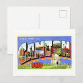  groeten uit Canton, Ohio Briefkaart (Voorkant / Achterkant)
