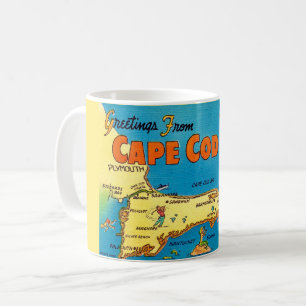 Groeten uit Cape Cod kaart Koffiemok