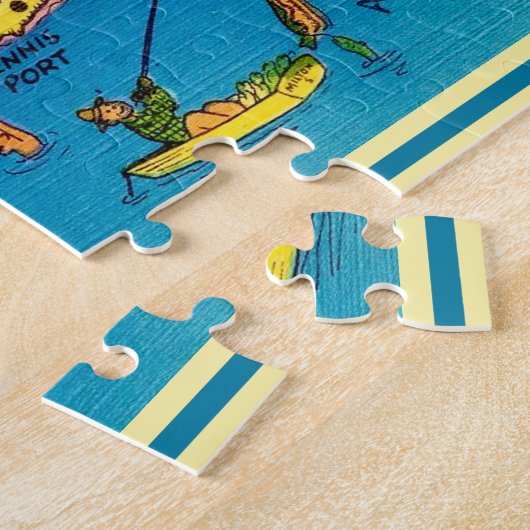 Groeten uit Cape Cod kaart Legpuzzel (Zijkant)