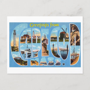  groeten uit Cape Cod, Massachusetts Briefkaart