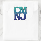 Groeten uit Cape May, New Jersey Ovale Sticker (Tas)