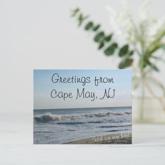 Groeten uit Cape May, NJ Briefkaart (Staand voorkant)