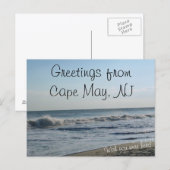 Groeten uit Cape May, NJ Briefkaart (Voorkant / Achterkant)