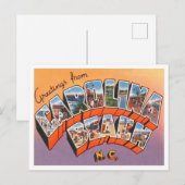 Groeten uit Carolina Beach, North Carolina Briefkaart (Voorkant / Achterkant)