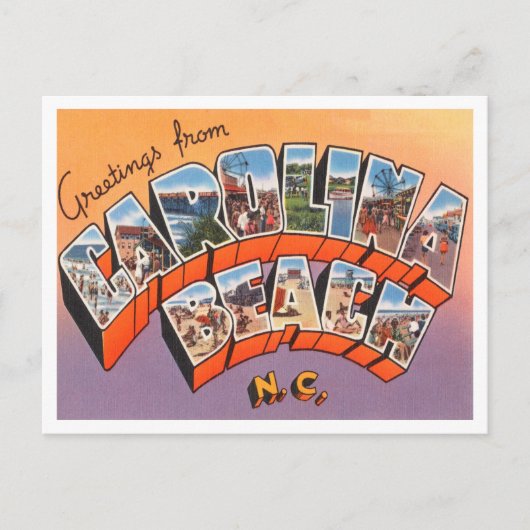 Groeten uit Carolina Beach, North Carolina Briefkaart (Voorkant)