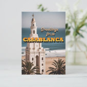 Groeten uit Casablanca Bedankkaart (Staand voorkant)