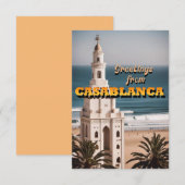 Groeten uit Casablanca Bedankkaart (Voorkant / Achterkant)