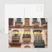 Groeten uit CASABLANCA Briefkaart (Voorkant / Achterkant)