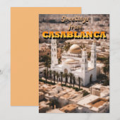 Groeten uit CASABLANCA Feestdagenkaart (Voorkant / Achterkant)