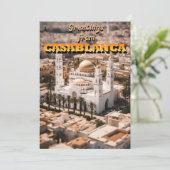 Groeten uit CASABLANCA Feestdagenkaart (Staand voorkant)