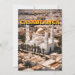 Groeten uit CASABLANCA Feestdagenkaart