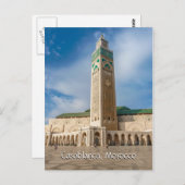 Groeten uit Casablanca Marokko Briefkaart (Voorkant / Achterkant)