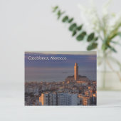 Groeten uit Casablanca Marokko Briefkaart (Staand voorkant)