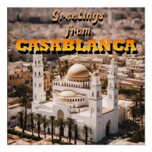 Groeten uit CASABLANCA Perfect Poster