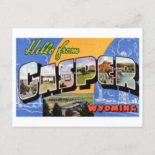 groeten uit Casper, Wyoming Briefkaart