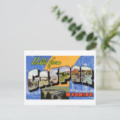  groeten uit Casper, Wyoming Briefkaart (Staand voorkant)