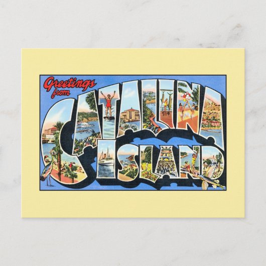  groeten uit Catalina Island Briefkaart (Voorkant)
