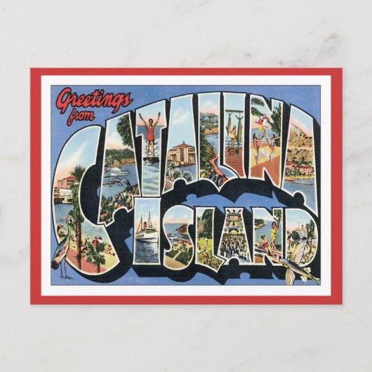 Groeten uit Catalina Island California Briefkaart (Voorkant)