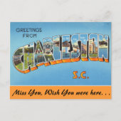 Groeten uit Charleston Briefkaart (Voorkant)