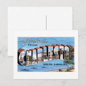Groeten uit Charleston, South Carolina. Briefkaart (Voorkant / Achterkant)