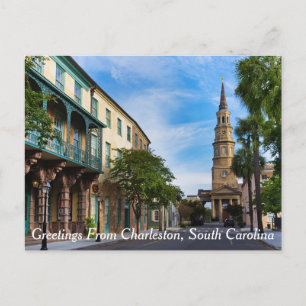 Groeten uit Charleston, South Carolina Briefkaart